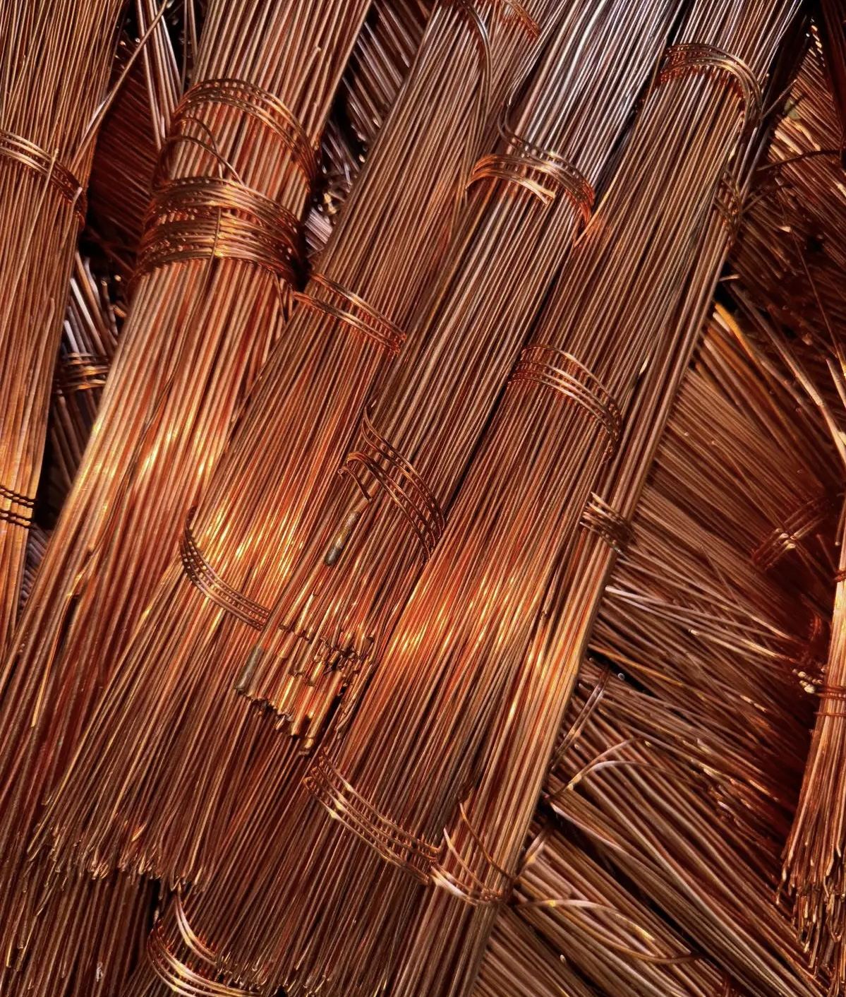 Gebündeltes Kupferkabel - eines der wertvollsten Recyclingmaterialien
